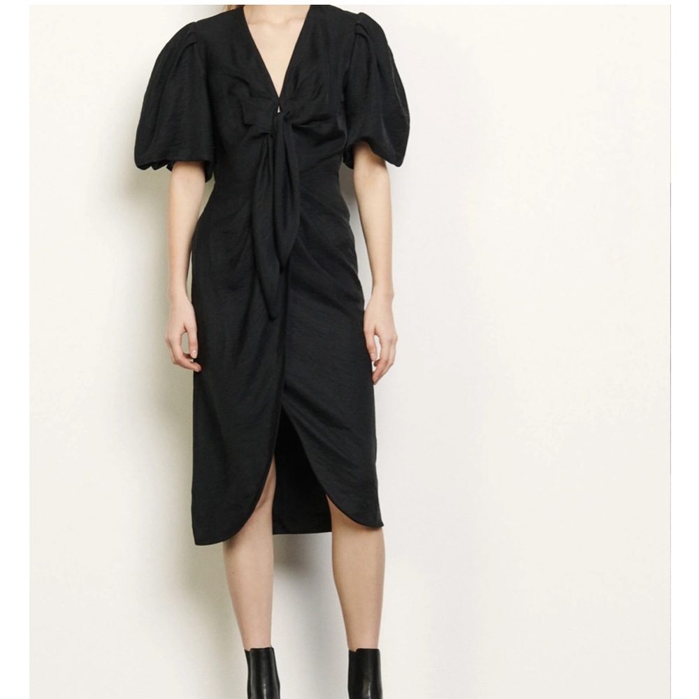 Sandro Linen Tie Dress NWT size 38